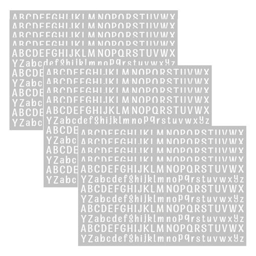 3120 Pieces 15 Sheets Letter Stickers, self-Adhesive Vinyl Waterproof Mailbox Stickers, Mailbox, Windows, Doors, Signs, Address, Enterprise (0.5 inch) (White)
