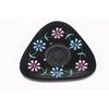 India Bazaar 2pc Set Natural Black Stone Candlestick/Incense Stick Holders (7627) 10cm