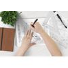 Pacific Arc's Scholastic Triangle - 4 inch - Clear - 45/90 Angle - Plain Edge - Polystyrene - Technical Drawing Tools, Drafting, Architect and Engineering.