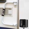 2Pcs RV Paddle Entry Door Lock Latch Handle Knob Deadbolt Camper Trailer Black 