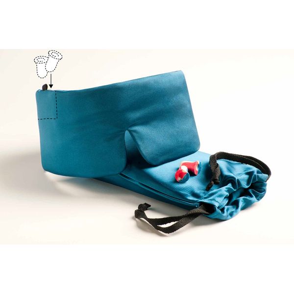 Sleep Master Deluxe tm Sleep Mask Revolutionary Patented Eye Mask - Includes Carry Pouch & Storage Pocket with Earplugs