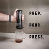 Delter Coffee Press - Coffee Maker 400ml (Smoked Grey) Filter Espresso Coffee Maker