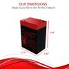 Neptune 6v 4.5ah Replacement Battery for American Hunter DE-30008 2 Pack