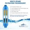 GLACIER FRESH RV Inline/Marines Water Filter with Flexible Hose Protector,... 