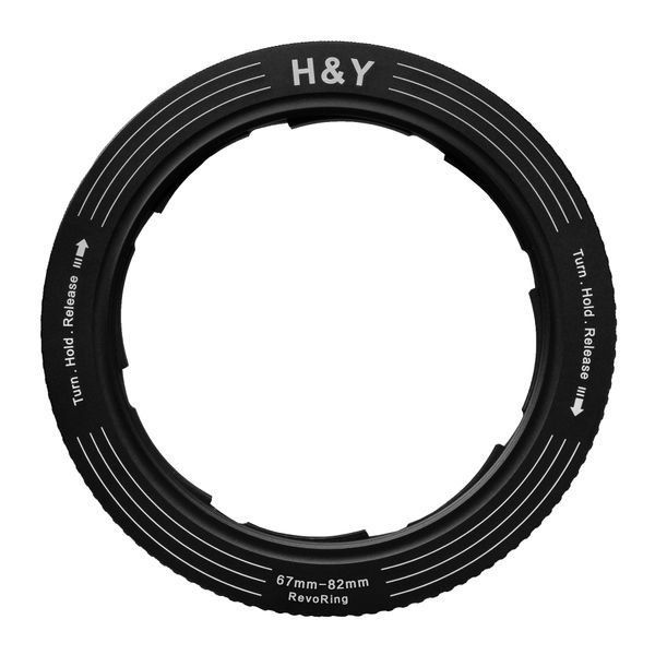 H&Y Step Up Ring REVORING 67-82mm Black Leveling Filter Diameter Conversion Adapter for 82mm Filter Variable RS82