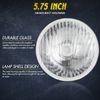 5.75 5-3/4 Round LED Headlights Hi/Lo 4PC For Cadillac DeVille Eldorado 62-1974