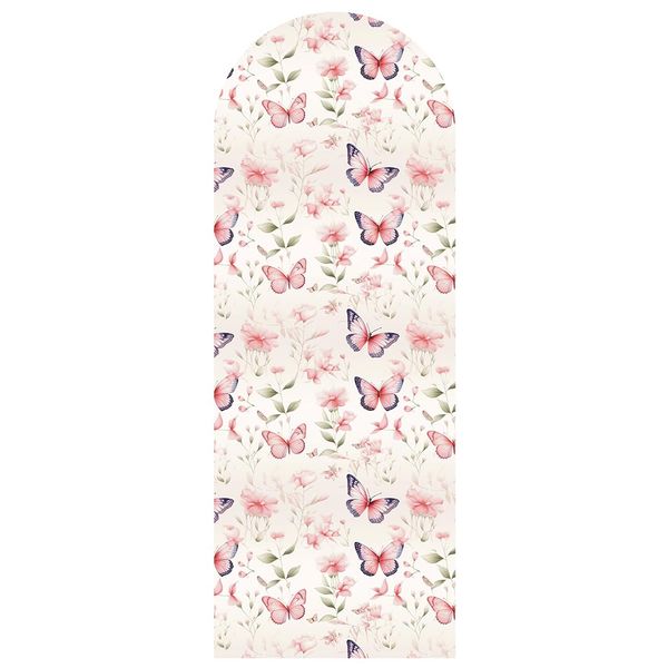 Floral Butterflies Design Arch Sailboard Backdrop
