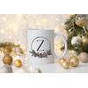 111205 Personalized Winter Pinecone Wreath MonogramAlphab
