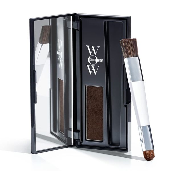 Color Wow Root Cover Up Ansatzpuder, Haar Concealer Kaschieren vom Haaransatz für Frauen & Männer, Haaransatz Puder mit wasserfester Rezeptur perfektes Finish, dunkelbraun, 2.1g