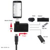 Cablecc 2pcs 90 Degree Left & Right Angled Micro USB 2.0 OTG Host Adapter with USB Powered Mobile Phones & Tablets Cablecc