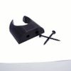 Baseball Bat Display Holder Bracket - Vertical Wall Mounted Hanger - Black