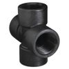 Banjo 1-1/2" Cross, Polypropylene, Max. Pressure 150 psi, Black