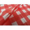 Thin Vinyl Tablecloth 52"x70" Oblong, RED & WHITE BUFFALO CHECKERED, AAC
