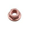 Connect 30740 Copper Flashed Nut Flanged & Self Locking M10 x 1.5 x 15mm Hex 5pc, Brown