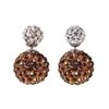 Roman 0.5 Inches Crystal Studded Ball Gold