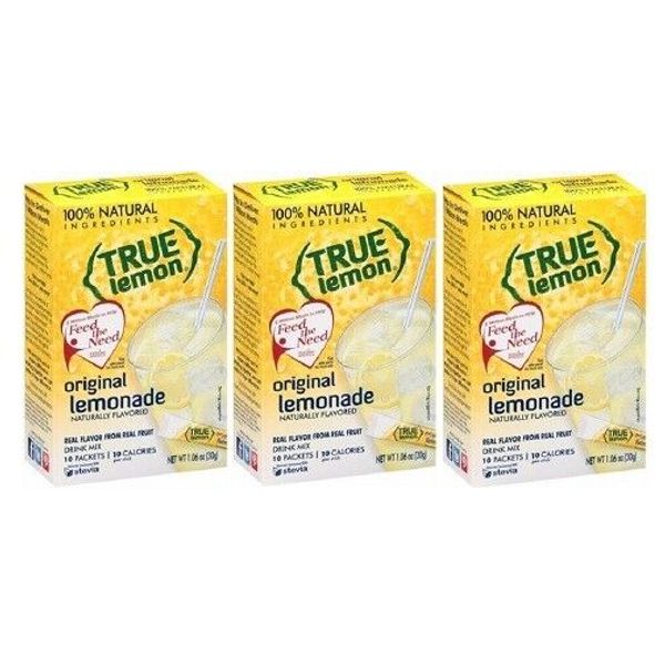 True Lemon Original Lemonade Drink Mix 3 Pack