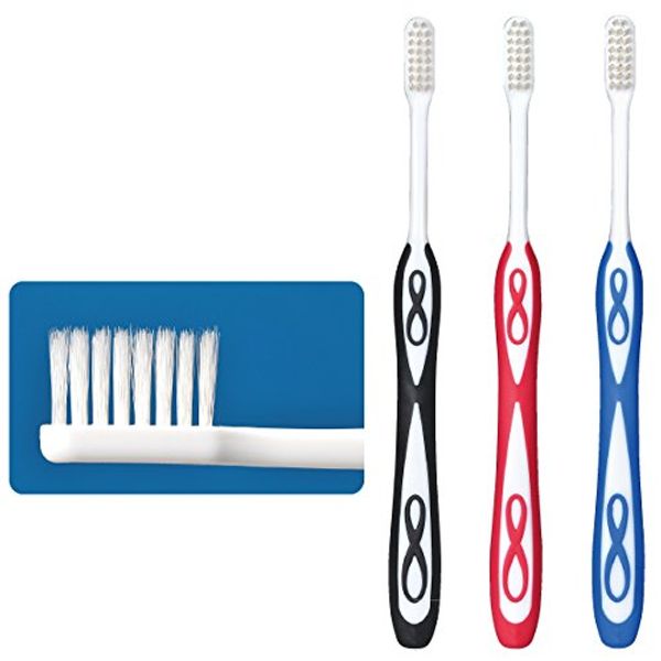 Lover8 Toothbrush, Regular Type, All Taper Bristle, Medium, Normal, Pack of 3