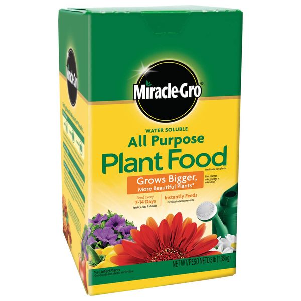 Miracle-Gro Water Soluble All Purpose Plant Food, 3 lb