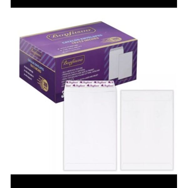 300 Pack 10x13 White Catalog Envelopes Peel & Seal Security Mailing Envelopes...
