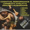 Mushroom Complex Supplement Capsules 10 Mushrooms for Brain, Energy, Immunity