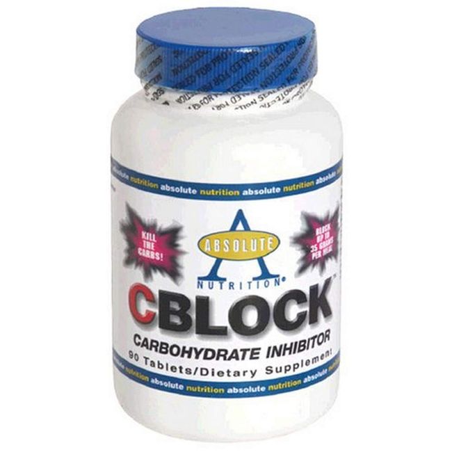 Absolute Nutrition CBlock Carb/Starch Blocker, 90 Caplets