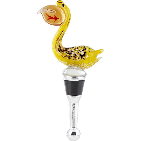 LSArts Wine Bottle Stopper, Pelican