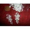Vintage Clear Plastic Toppers for styrofoam Xmas Bulbs