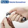 1/4" Mini Double-Ended Quick Socket Ratchet Wrench Rod Screwdriver Bit Tool