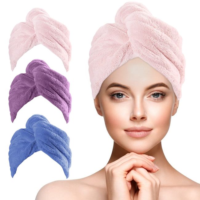 Super Absorbent Quick Dry Microfiber Hair Towel Wrap