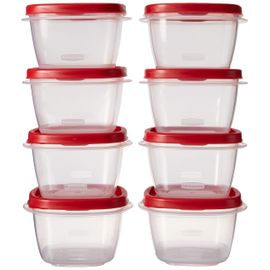 Rubbermaid Easy Find Lids Glass Food Storage Container, 8 cups 