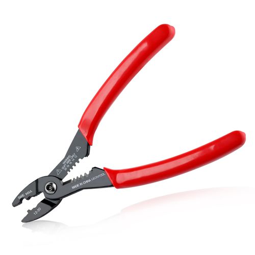 LEONTOOL 4-in-1 Multi Purpose Electricians Pliers with Wire Cutter, Crimper, Gripper, Stripper| 7" Compact Wire Stripper| Professional Wire Crimping Tool for 12-20 AWG Insulated & Non-Insulated Wires