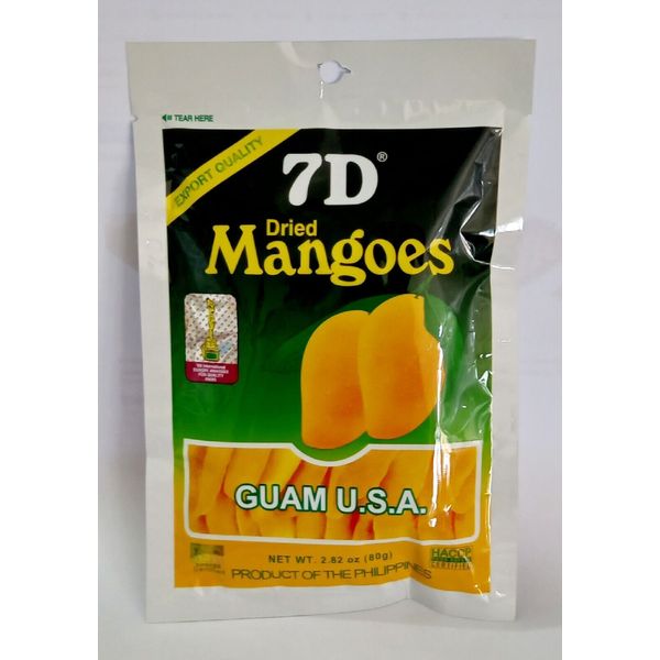 7D Dried Mangoes (4 Packs x 80g) World's Favorite Since 1978