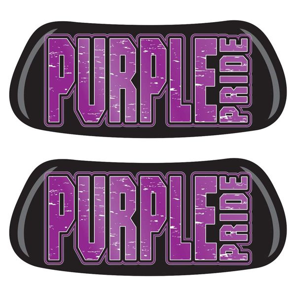 Anderson's Purple Pride EyeBlacks Set, 12 Pairs per Package, School Spirit, Spirit Gear, Sports Fan Gear, Football Cheerleader Accessories, Homecoming