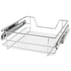 Heavy Duty Kitchen Pull Out Wire Basket Base Unit Storage in Various Sizes (500mm (Actual Width = 414mm))