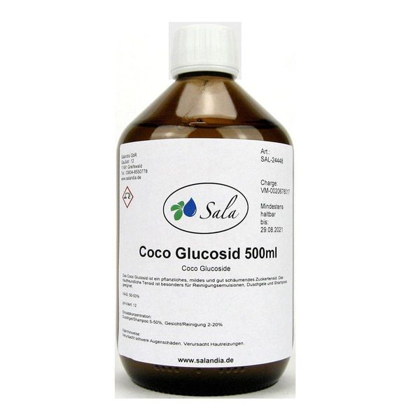 Sala Coco Glucoside 500 ml Glass Bottle