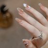Turkalla Nail Tips for Hands, 24 Pieces, 12 Different Sizes, 3D Dimensional, Easy to Apply, Reusable, Fake Nails, Gel Nails, Nail Seals, Hand, Nail Art, Nail Parts, Stylish, Popular Design, Beginners, Coming of Age Ceremonies, Weddings, Receptions