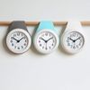 Bathroom Clock, Waterproof Clock, Wall Clock, with Suction Clock, Waterproof, Silent, For Bathroom, Kitchen, Bath, Home, Stylish (White)