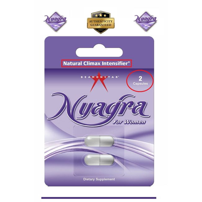 Nyagra Pills for Women Female Climax Orgasm Intensifier Enhancer 2 Capsules