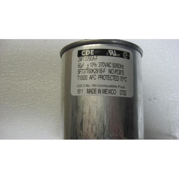 24FD3760A-F  CORNELL DUBILIER  CAPACITOR ( SLIGHT COSMETIC DAMAGE)