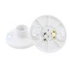 TAODAN 2PCS Integral Medium Base E26 Socket Box Ceiling Lighting Lamp Base Compatible Incandescent Halogen CFL