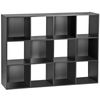 12 Cube Storage Organizer Bookcase Closet Storage for Home office Decor Black