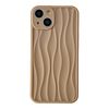 Caseative for iPhone 14 Case,Water Ripple Pattern Wave Shape Compatible with iPhone Case (Khaki,iPhone 14)