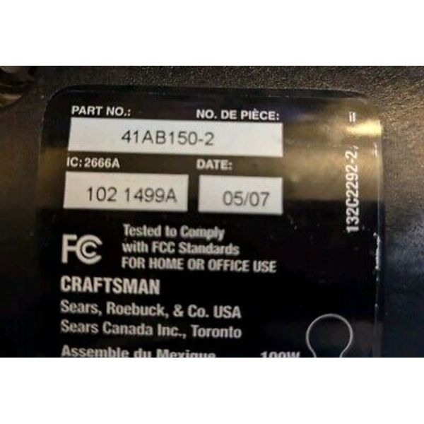 Craftsman Liftmaster 41AB150-2 Logic Circuit Board Purple Learn Button