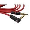 3.5mm BEATS Jack Replacement STUDIO Cable Lead Cord AUX PRO SOLO Red Audio