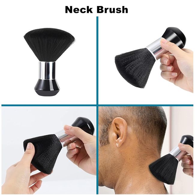 zalati Duster Brush Neck Hair Remover Haircut Cleaner Hairbrush for Barber Home Hair Clean