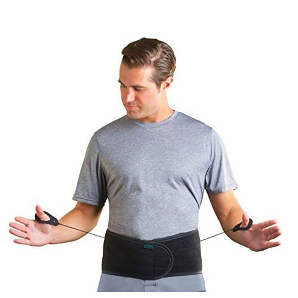 Aspen Lumbar Support Back Brace, Patented Pulley System for Targeted Compression, Back Braces for Lower Back Pain Relief for, for Men & Women, Medium 31"-36"