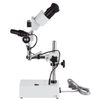 Amscope 10X & 20X Widefield Stereo Microscope on Boom Stand + LED Incident Light