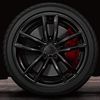 Biomar Labs Wheel Nut Covers Locking Bolt Caps Universal 17mm Black Gloss NB 1
