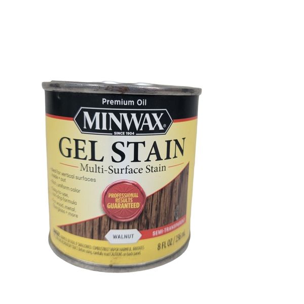 Minwax 260604444 Interior Wood Gel Stain, 1/2 pint,  Walnut