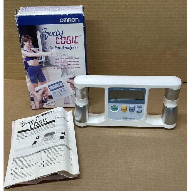 OMRON Body Logic Body Fat Analyzer Model HBF-301 Portable Handheld